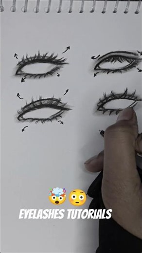 how to draw. eyelid | draw. eyelash tutorials | eyes mekup | #drawing #art #sketch #eyes #ytshorts