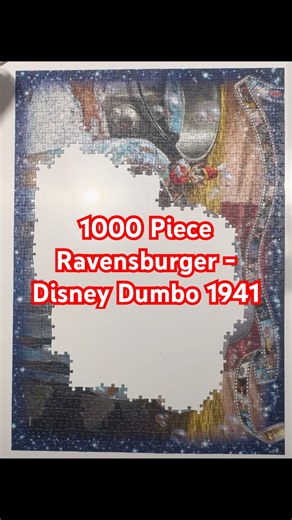 1000 Piece Ravensburger - Disney Dumbo 1941 #jigsawpuzzle #disneyworld #puzzles #dumbo #puzzletime