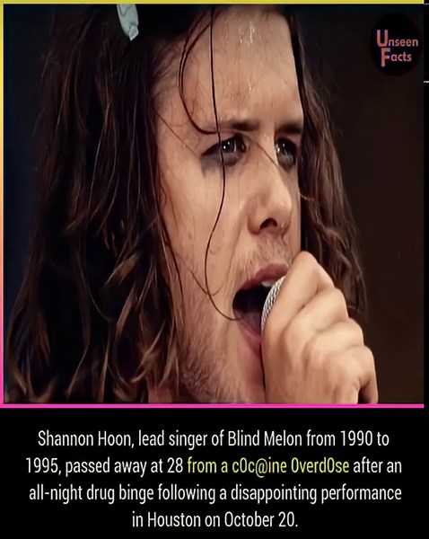 Remembering Shannon Hoon, Blind Melon’s lead singer, who died at 28 from a cocaine overdose.