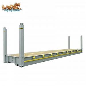 [Hot Item] Fixed End Corner Post 40FT Flat Rack Container for Sale