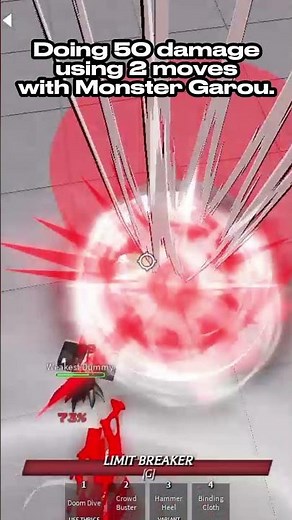 Doing 50+ damage using 2 moves with Monster Garou | TSB #battlegrounds #tsbg #tsb