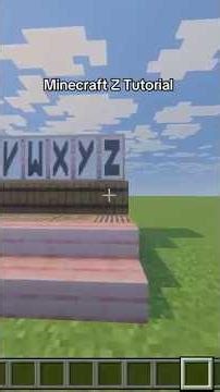 Minecraft Z Banner Tutorial #minecraft #newbanner #minecraftshorts #bannertutorial