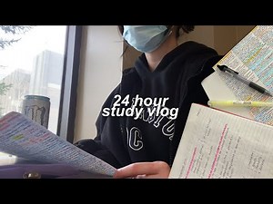 studying 24 hours before my exam 🤡 | finals week, productive study vlog, uni in canada