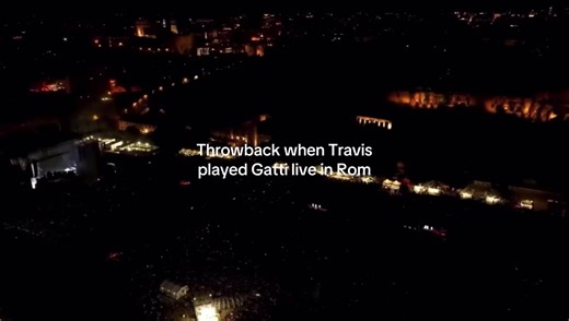 Travis Scott Live Performance of Gatti in Rom