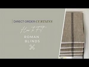 How to Fit Roman Blinds Inside the Recess | Direct Order Curtains