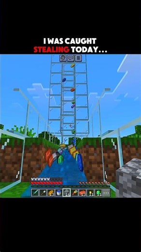 I was caught stealing today 💀 #dub #マインクラフト