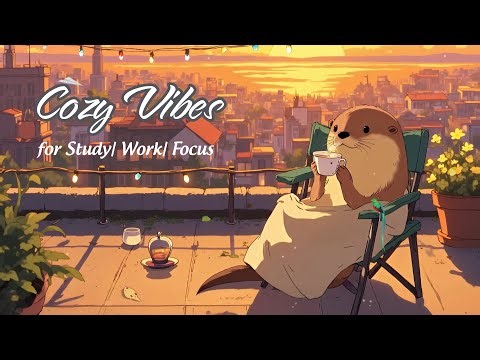 Lofi Otter Sunset Chill 🌅 Relaxing Beats for Study & Sleep