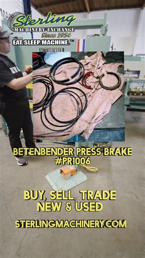 BETENBENDER 50 TON x 6' Hydraulic Press Brake FOR SALE Stock #: PR1006 This Betenbender 50 ton x 6 foot hydraulic press brake for sale is a dependable American-built machine ideal for small fabrication jobs, maintenance departments, and light production bending. Betenbender is a great American brand known for rugged construction and easy-to-source, off-the-shelf parts. This brake includes foot pedal operation with jog control and safety light curtains, making it both operator-friendly and produc