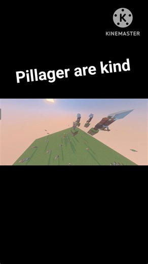 pillager are kind with baby village #minecraft