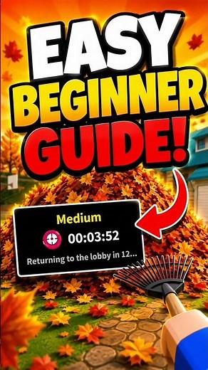 Complete Beginner Guide to Clean the Leaves!🍂 #roblox #cleanalltheleaves #gaming