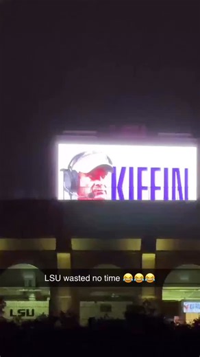 41K views · 486 reactions | A new era has begun in Baton Rouge as Tiger Stadium already has “Kiffin” lit up on their video board  | Boot Krewe Media | Facebook