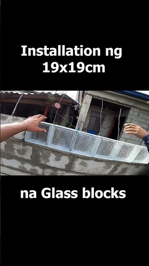 Glass block installation