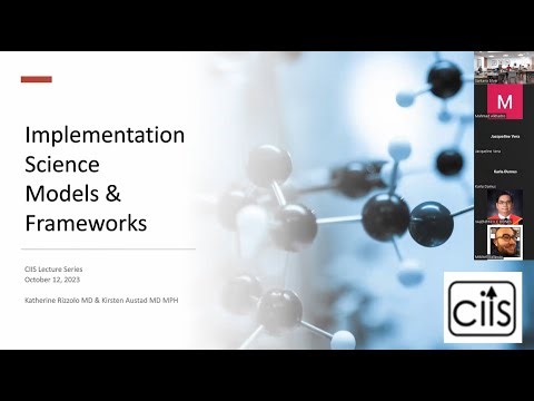 Implementation Science Education Series Seminar 2: Models and Frameworks