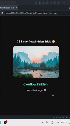 CSS overflow:hidden Trick Every Beginner Should Know 😳