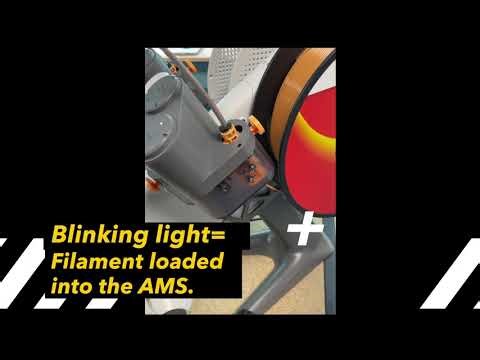 Bambulab A1- Succesfully load filament into the AMS.