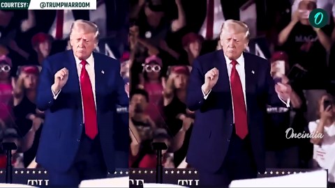 Viral Video | Trump shakes a leg to celebrate 100 days in Office | Watch