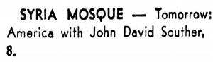 Concert History of Syria Mosque Pittsburgh, Pennsylvania, United States  | Concert Archives
