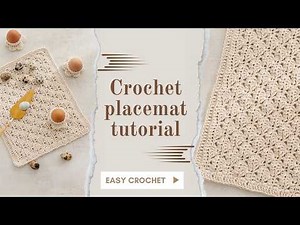 Easy crochet placemat for beginners