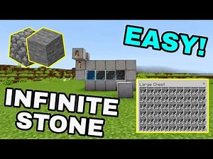 Easiest Stone Farm in Minecraft 1.21 version! (MCPE / bedrock/ pocket/PS4/ windows 10)