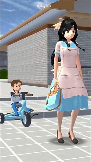Sakura School Simulator Sad Story | Baby Fell From Cycle 😭