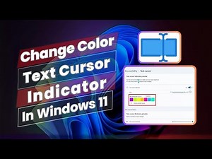 How to Change Color Of Text Cursor Indicator In Windows 11