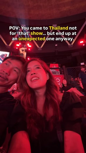 ❓Bangkok is famous for certain shows… but THIS is the one you should actually see. 👉 here’s why: We seriously thought we were just buying a ticket to a usual Muay Thai match. The one we could expect to see on TV as a Thai person… but Rajadamnern Muay Thai Stadium feels more like a full-on immersive show — lights, music, fighter walk-ins, the crowd, (kind of) halftime show, everything. It genuinely feels like we went to a pub but with some awesome fights to watch! If Thai boxing is on your “must