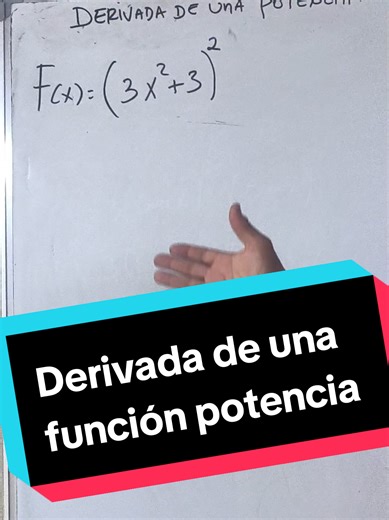 Derivada de una función potencia explicada