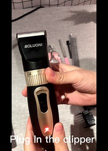 Dog Clippers Shaver 12V High Power Dog Grooming Clippers for Thick Heavy Coats Plug-in Professional Pet Trimmer Clippers Kit with 4 Guard Combs Brushes and Scissors for Dogs Cats