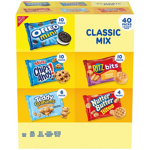 Nabisco Classic Mix Cookie & Cracker, Variety Pack, 40 pk. - Samsclub.com