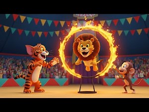 Tiger and Monkey’s Circus Adventure | Fun 2D Animated Cartoon for Kids