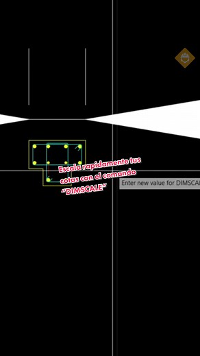 ✅ Escala de manera rápida tus cotas con el comando “DIMSCALE” #autocad2d #tip #cota #acotar #ingenieriacivil