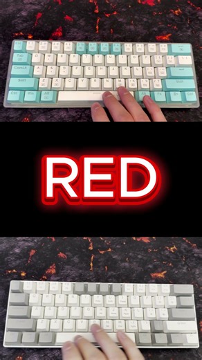 Which Switch Sounds Better? Brown vs Red #mechanicalkeyboard #switches #asmr