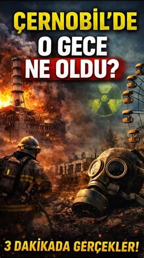 Çernobil’de Aslında Ne Oldu? (30 Saniyede Gerçek) #çernobil #chernobyl #nükleer #radyasyon #pripyat