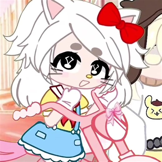 Gacha Animation Collab with Pompompurin and Hello Kitty