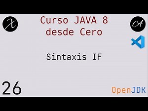 26 Como utilizar la estructura de control IF en #java8 #programacion #vscode