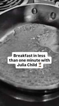 30 seconds. 1 omelet. 0 spatulas. Pure Julia. #JuliaChild #eggs #BreakfastIdeas #FastCooking #shorts