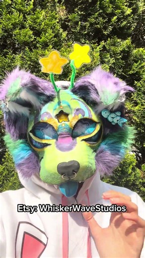 Alien Dog Mask now dropping! #furry #therian #cosplay #mask