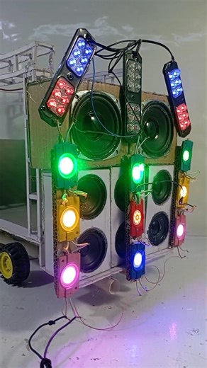 ‪@JHASTECHNICAL‬Mini Dj Gadi Kese Banaya | New Dj Lighting Set-up Loding With Truck#shorts#dj