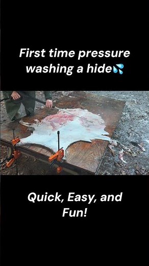 Deer Hide Fleshing Hack: Pressure Washer Method Revealed!