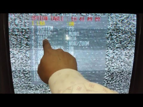 Samsung CRT TV service menu list number value code options