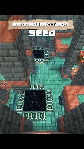 Minecraft dubbul strong hold seed 😲🤩