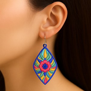 Embroidery Earring - Fsl Earring - Machine Embroidery Design - Free Standing Lace - Pes and Other Formats - Instant Download - Etsy