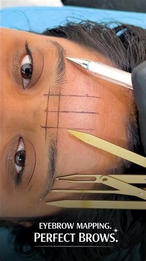 Eyebrow Mapping at Mirai 🔥 Perfect Shape Before Microblading | Brow Design Process