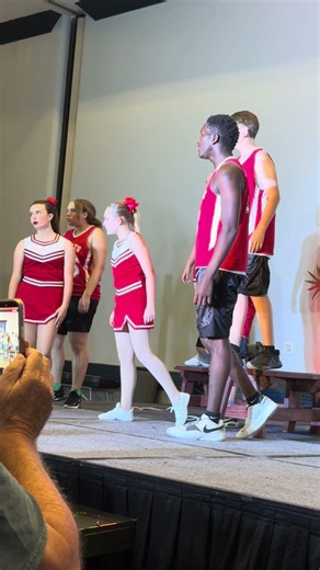 They were rockin it for High school musical jr #theatre
