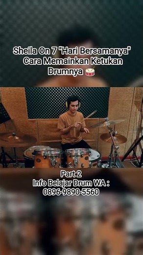 Sheila On 7 Hari Bersamanya Cara Memainkan Ketukan Drumnya 🥁 Part 2 #belajardrum #drums #sheilaon7