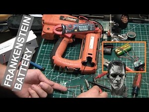 Paslode Nicad to Lithium Ion Battery Upgrade - Frankenstein Battery - ElementalMaker
