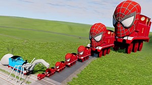11K views · 72 reactions | Big & Small Spider-Man the Train vs SPIDER Train Thomas.EXE | BeamNG.Drive | Beamng Game | Facebook