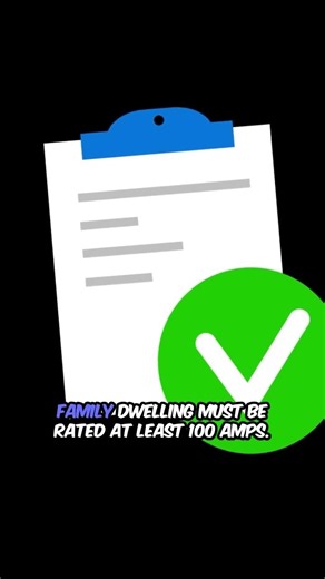 Minimum 100 Amp Service for Single-Family Dwellings Explained #panelupgrade #electricalinspection