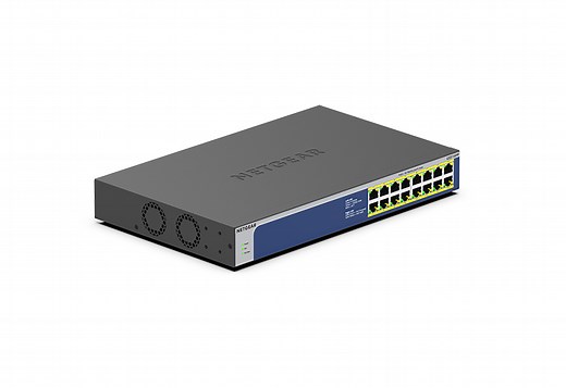 16-Port Gigabit Ethernet High-Power PoE  Unmanaged Switch (260W)