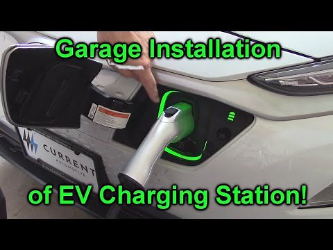 Garage Installation of EV Charging Station! NEMA 14-30 Outlet with Splitvolt 24A 14-30 EV Charger